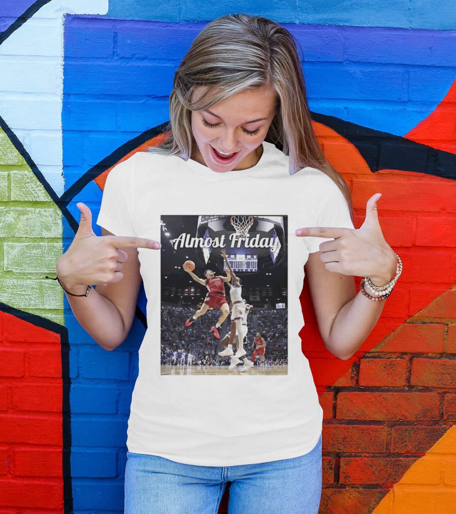 St John's Vs Kansas NCAA Basketball Almost Friday Action T-Shirt
