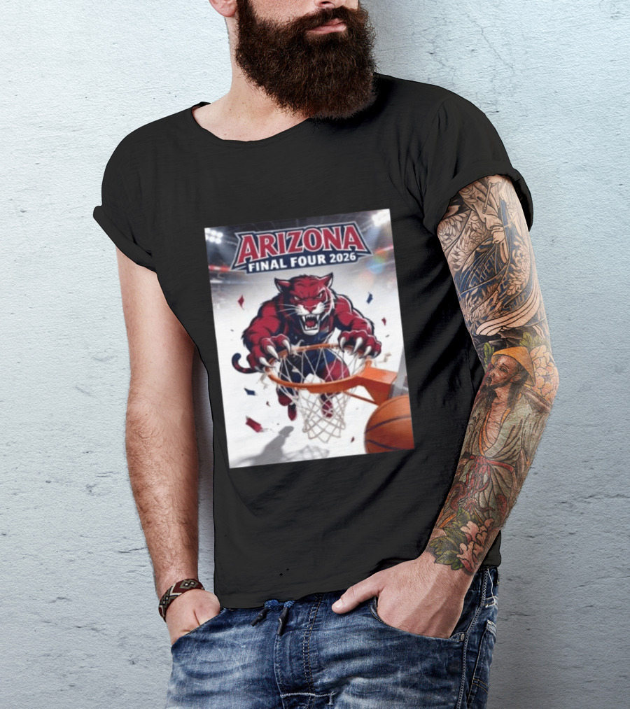 Arizona Wildcats Final Four 2026 Basketball Game Day Wildcat T-Shirt