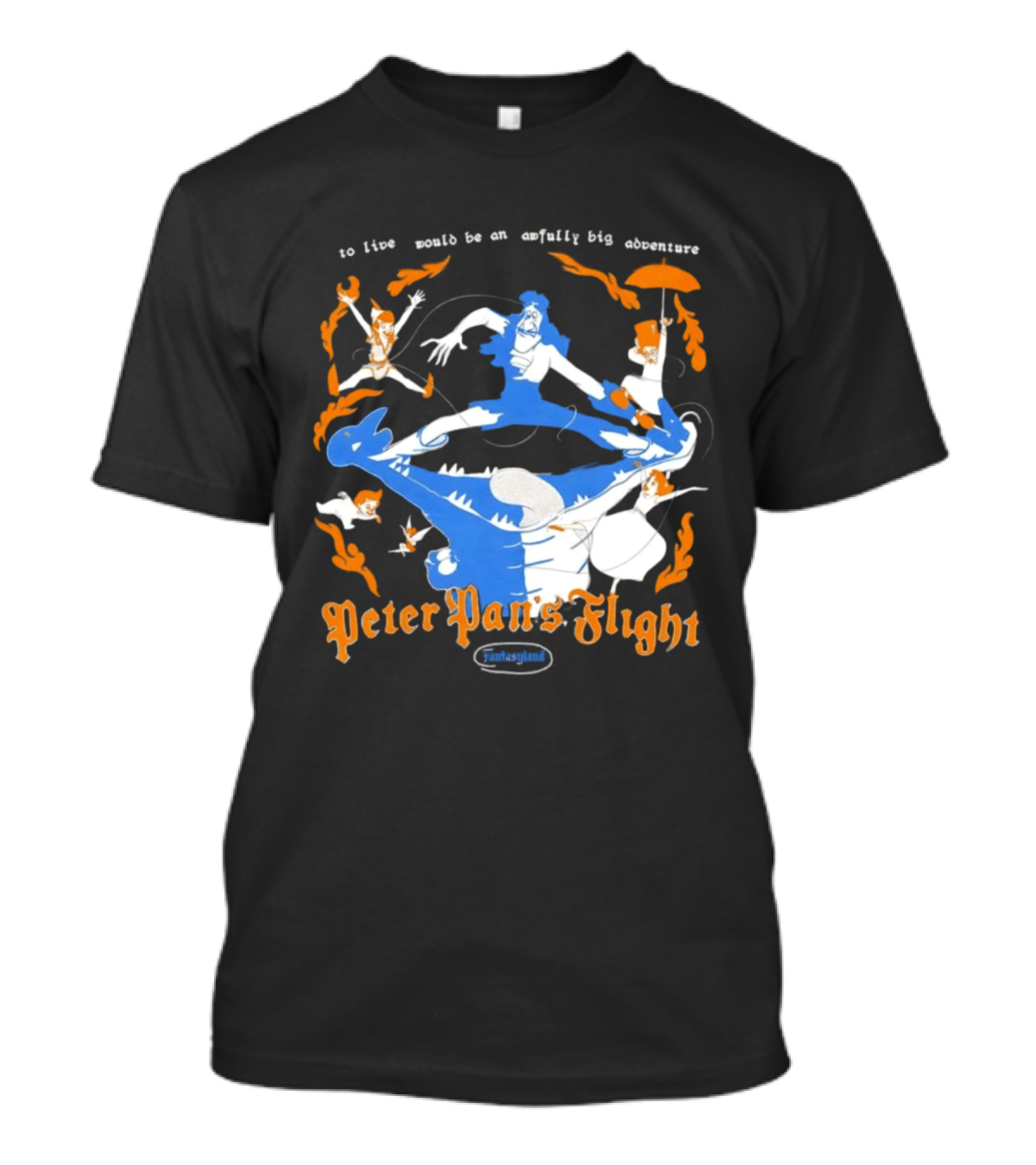 Peter Pan's Flight To Live Would Be An Awfully Big Adventure T-Shirt