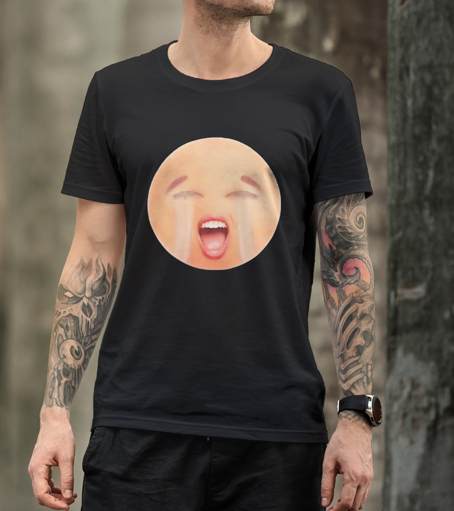 Cursed Crying Emoji Meme Face Hilarious Expression T-Shirt