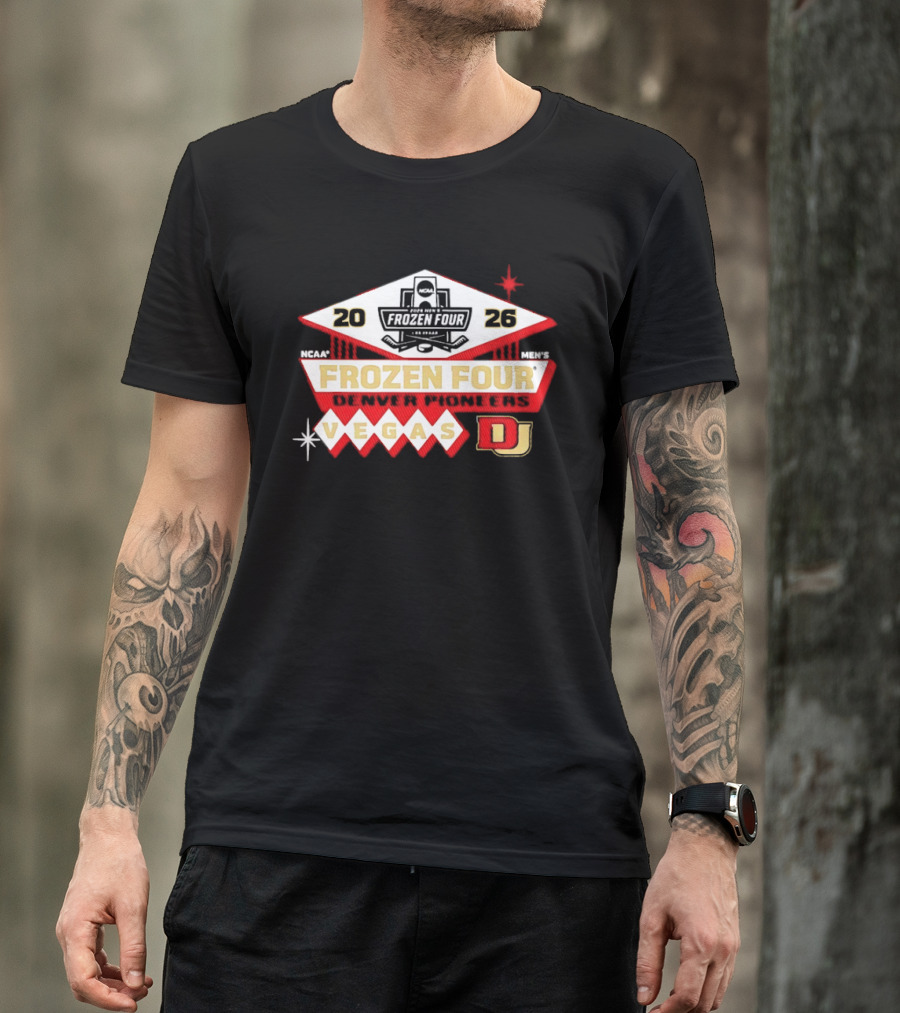 Denver Pioneers 2026 NCAA Frozen Four Men's Hockey Vegas T-Shirt