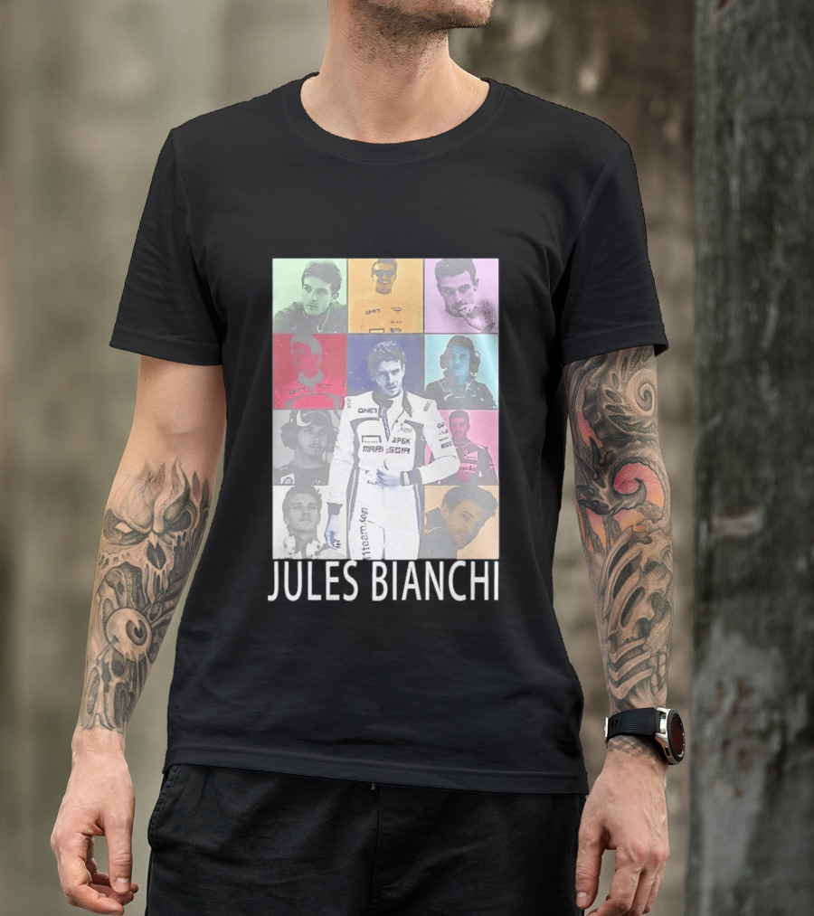 Jules Bianchi Legend The Eras Tour QNet Marussia Racing Hero Remembered T-Shirt