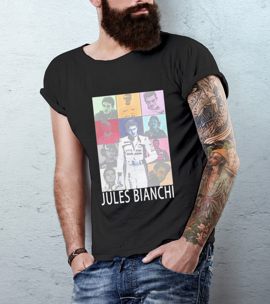 Jules Bianchi Legend The Eras Tour QNet Marussia Racing Hero Remembered T-Shirt