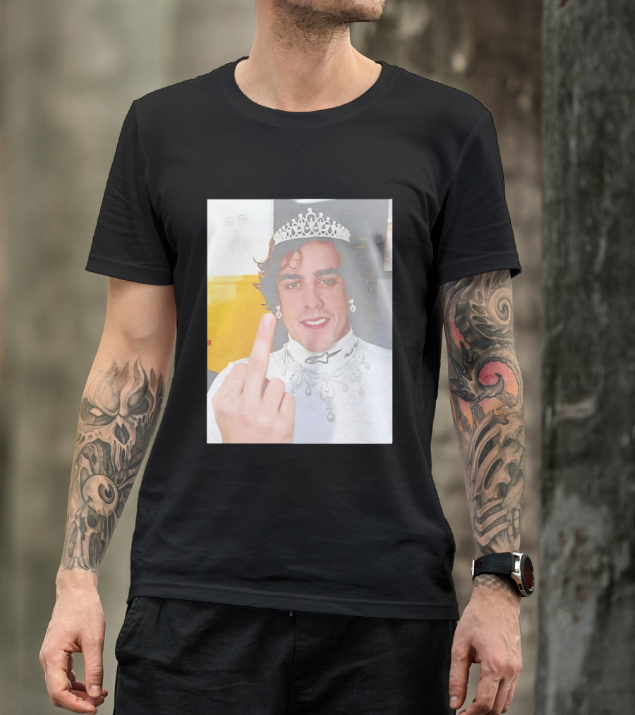 King Fernando Alonso Gesture Crown Jewel Humor T-Shirt