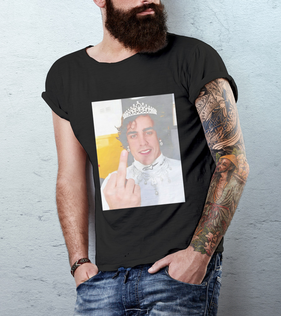 King Fernando Alonso Gesture Crown Jewel Humor T-Shirt