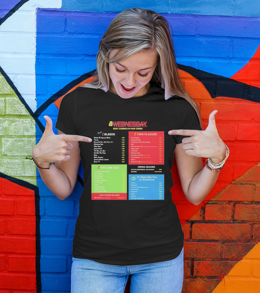 Wednesday Best Combos In Haw Creek Twin Plagues Rat Saw God Release T-Shirt