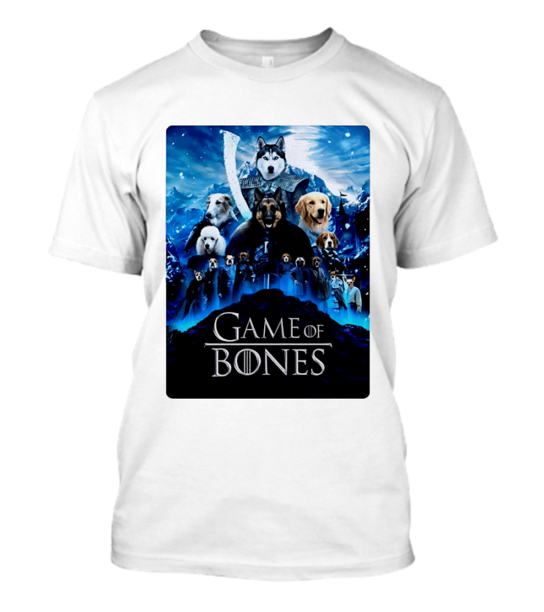 Game Of Bones Dogs Adventure With Thrones And Winter Canines T-Shirt