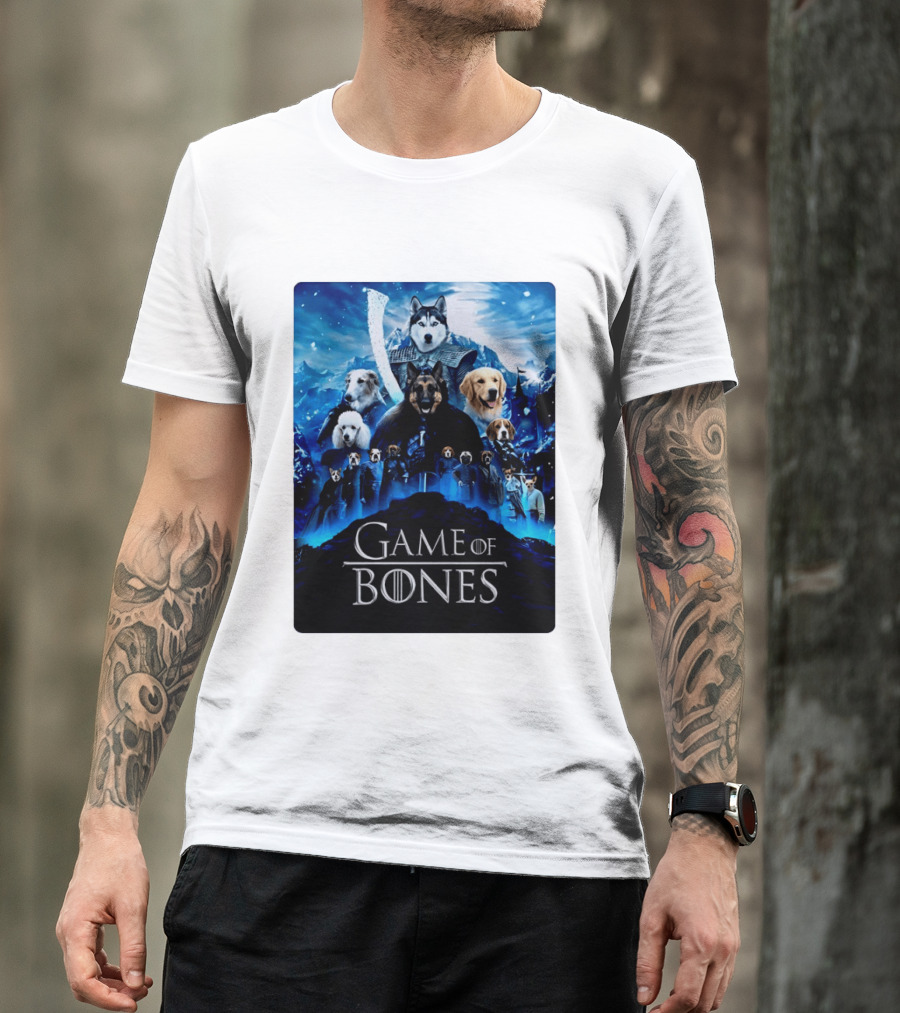 Game Of Bones Dogs Adventure With Thrones And Winter Canines T-Shirt