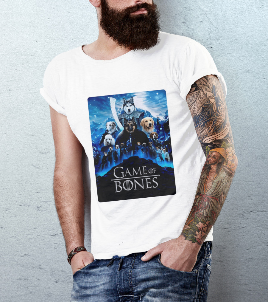 Game Of Bones Dogs Adventure With Thrones And Winter Canines T-Shirt