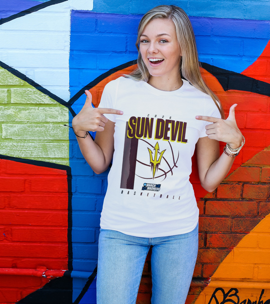 Arizona State Sun Devil Basketball March Madness 2026 T-Shirt