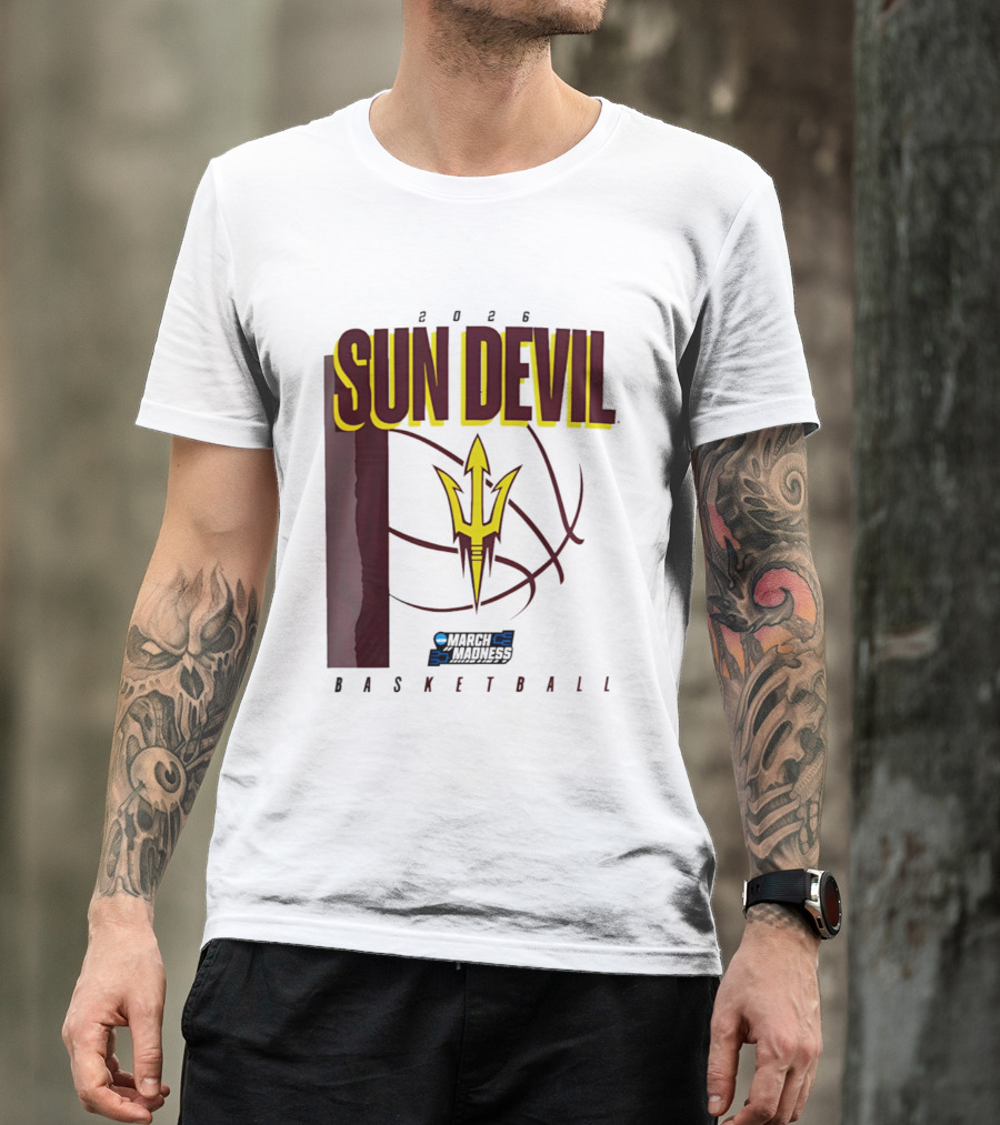 Arizona State Sun Devil Basketball March Madness 2026 T-Shirt