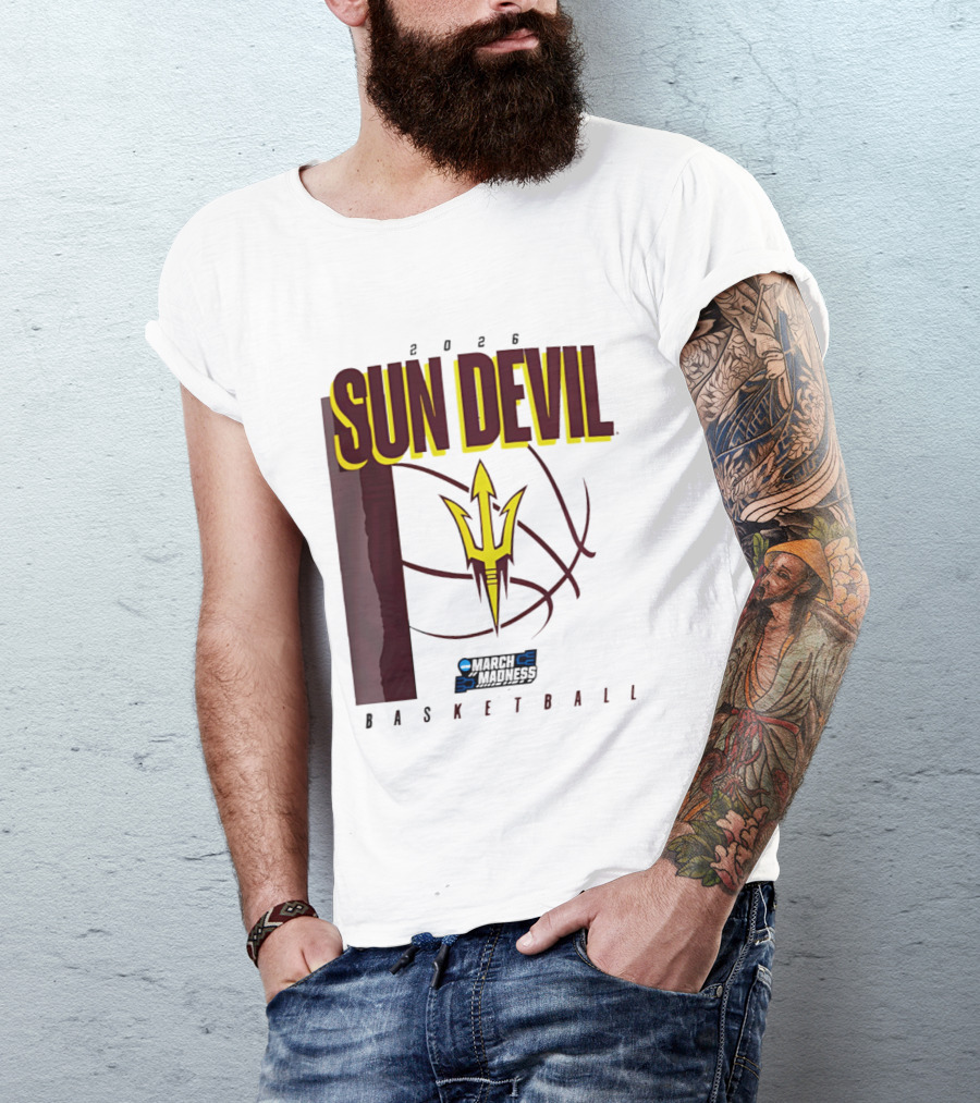 Arizona State Sun Devil Basketball March Madness 2026 T-Shirt