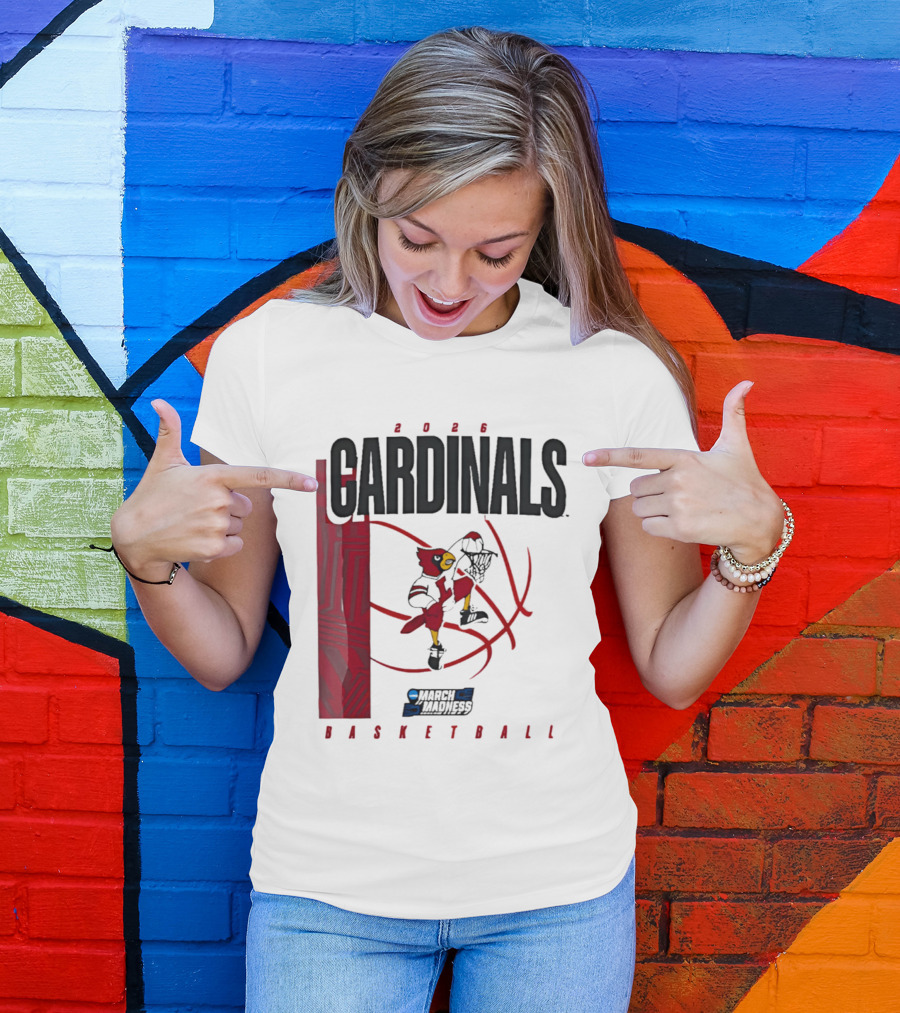 2026 Cardinals March Madness Basketball NCAA T-Shirt