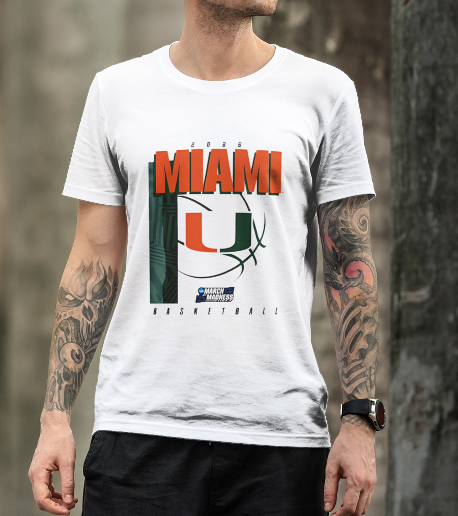 2026 Miami Hurricanes March Madness Basketball NCAA T-Shirt