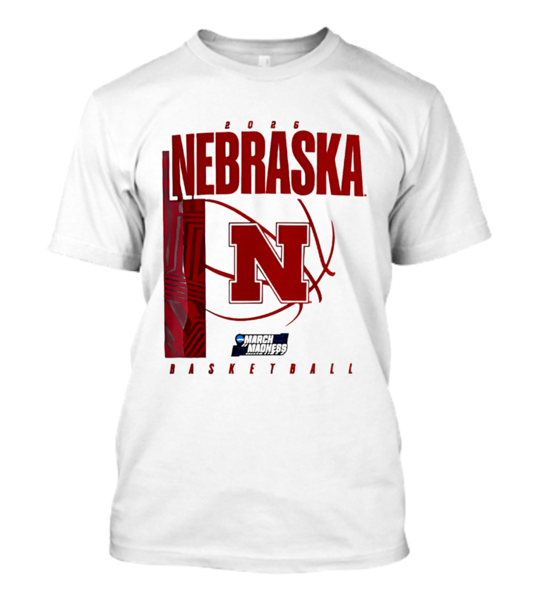 Nebraska Huskers 2026 March Madness Basketball NCAA T-Shirt