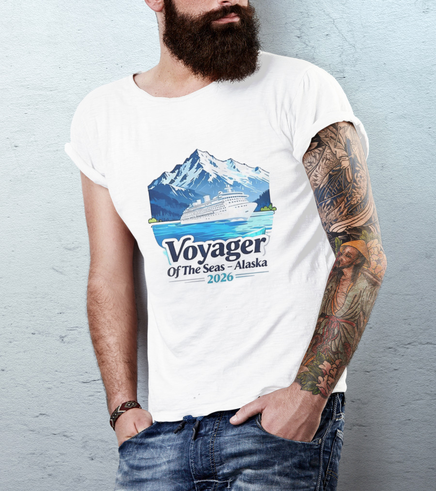 Voyager Of The Seas Alaska 2026 Cruise Adventure Glacier Voyage T-Shirt