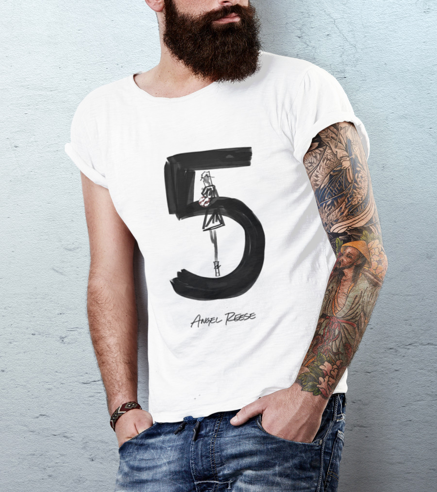 Angel Reese 5 Chicago Sky Basketball T-Shirt