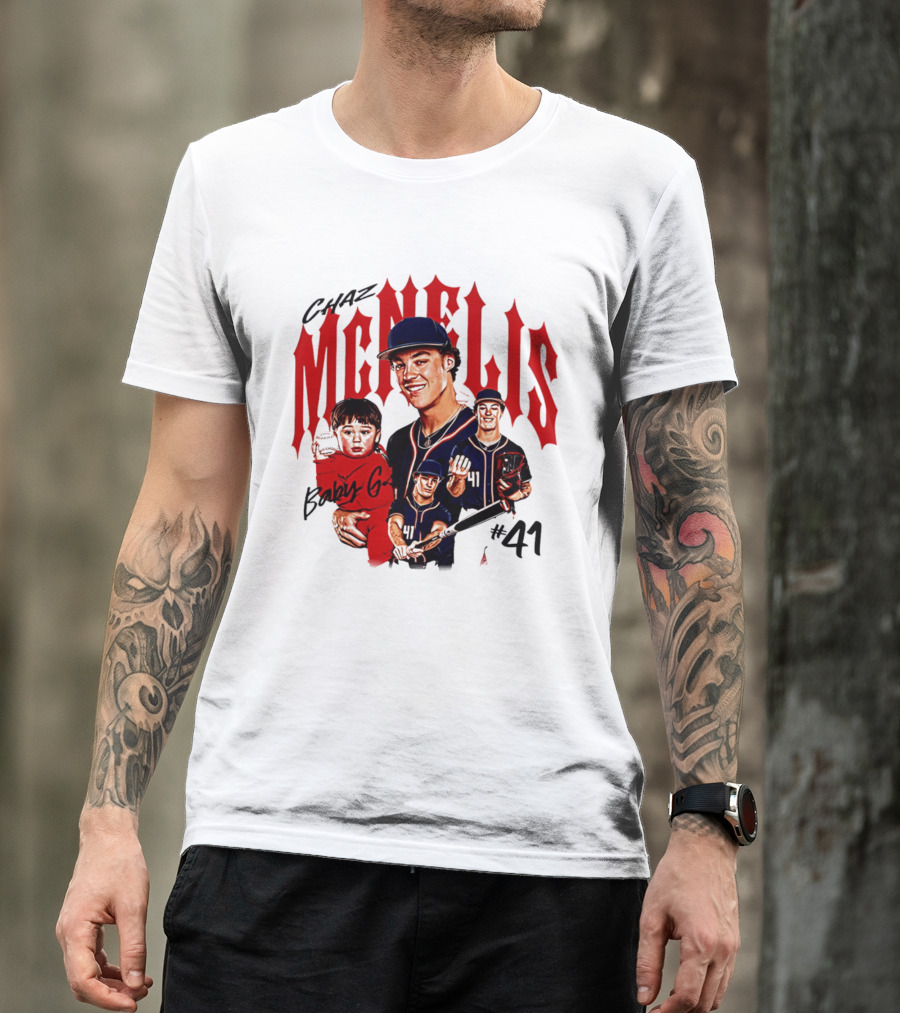 Chaz McNelis Baby G Arizona Baseball Player #41 Collage T-Shirt