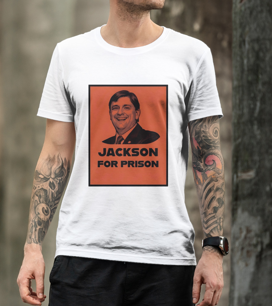 Jackson For Prison Political Satire Red T-Shirt