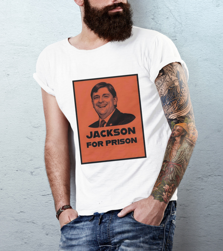 Jackson For Prison Political Satire Red T-Shirt