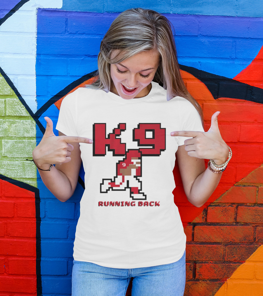 Kenneth Walker III K9 Running Back Pixel Art Kansas City Chiefs T-Shirt