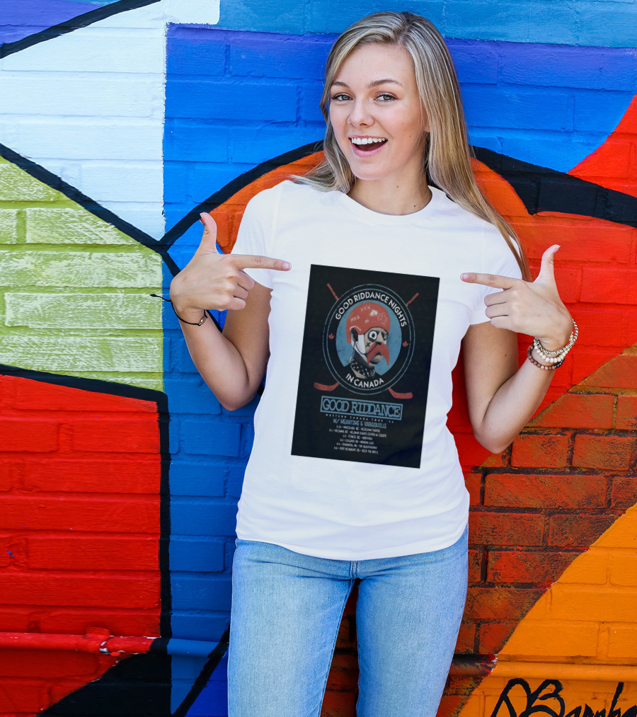 Good Riddance Nights In Canada Western Tour 2026 With Meantime And Vargouille T-Shirt