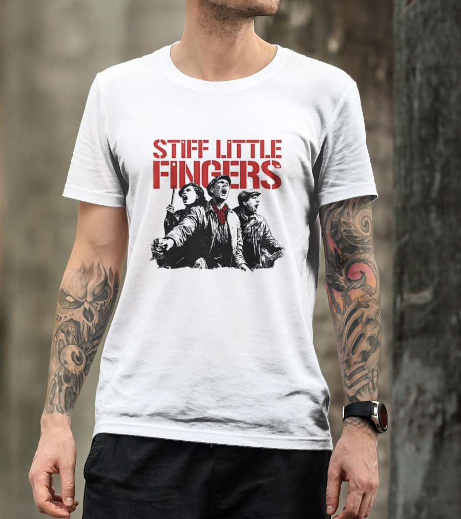 Stiff Little Fingers Raise Your Voice Tour Ecru T-Shirt