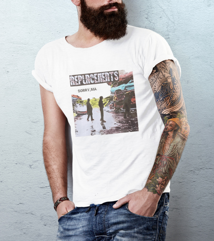 Replacements Sorry Ma Forgot To Take Out The Trash Album Cover Rustic Junkyard Scene T-Shirt