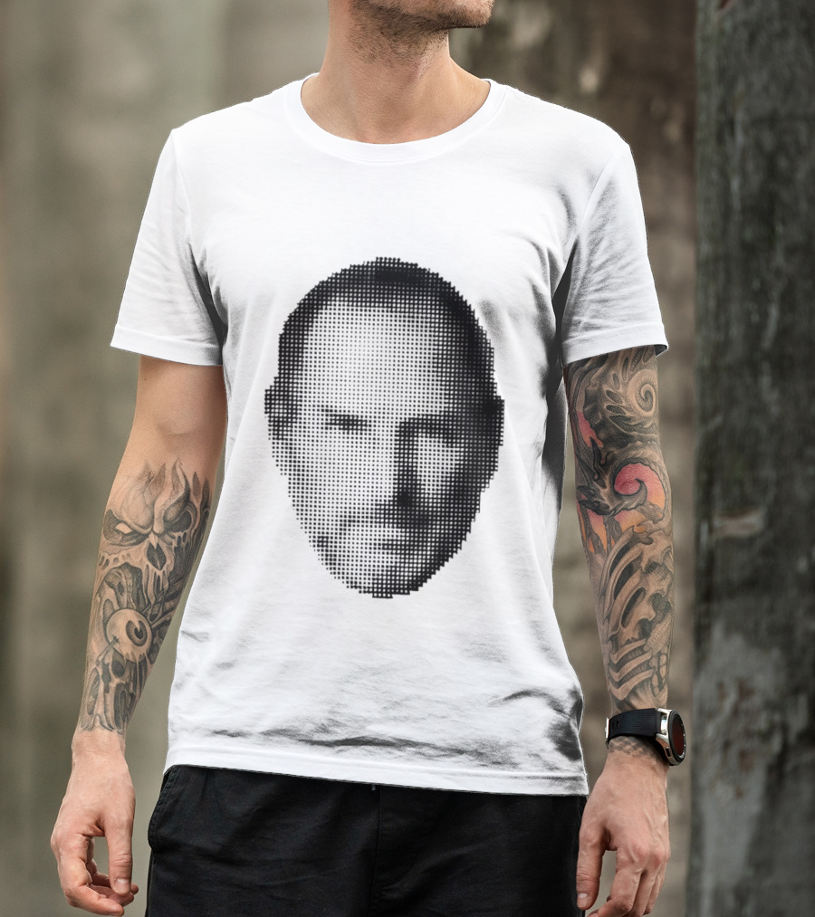 Thinking Differently Steve Jobs Portrait Dot Matrix T-Shirt