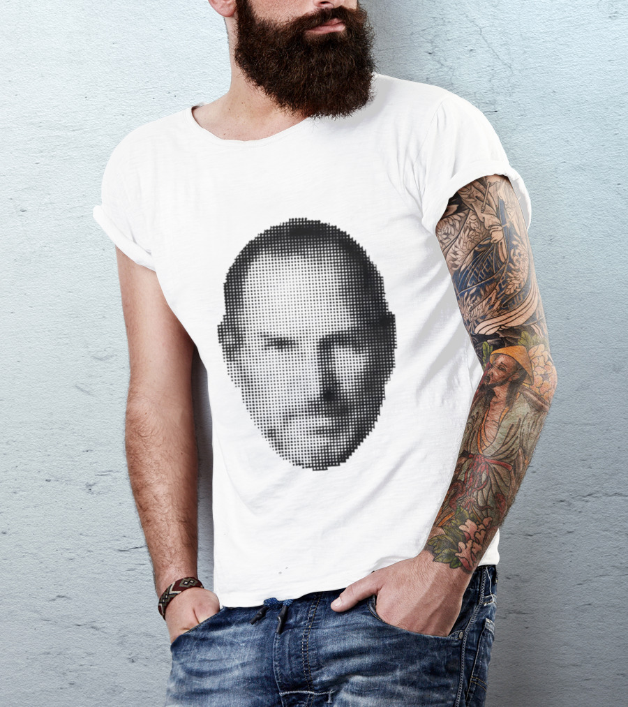 Thinking Differently Steve Jobs Portrait Dot Matrix T-Shirt