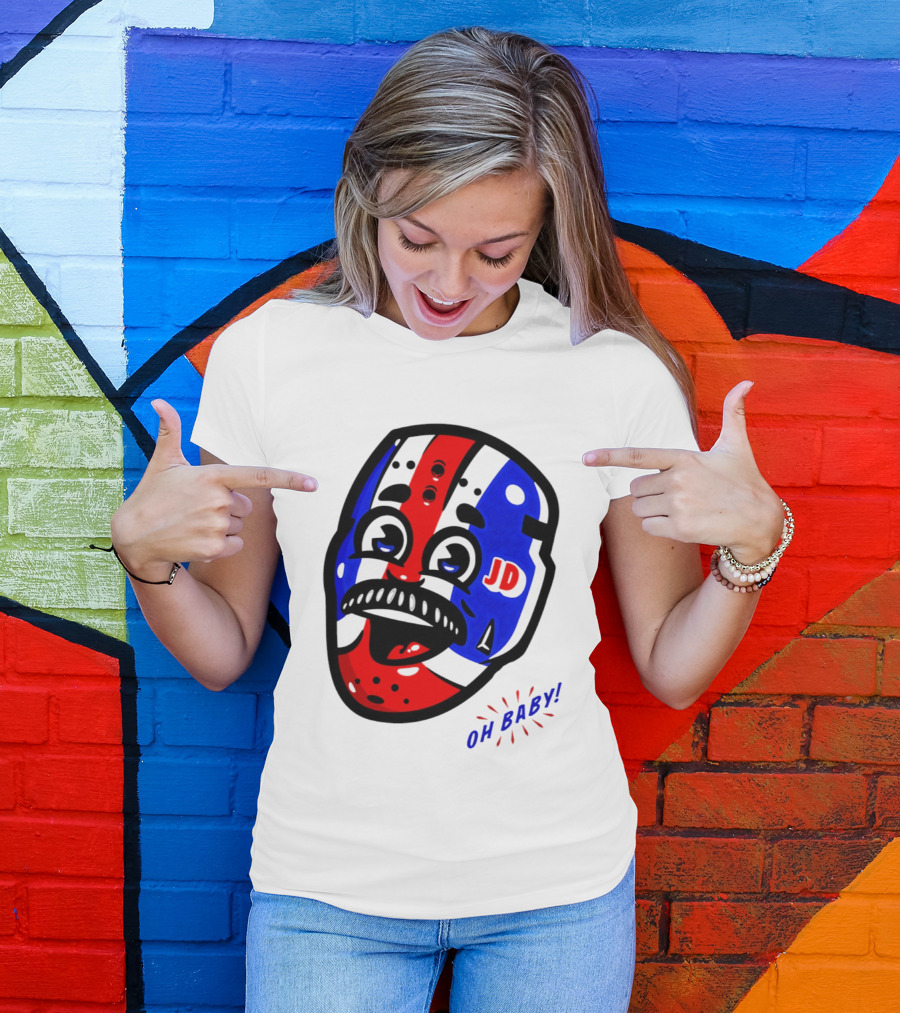 New York Rangers Goalie Mask JD Oh Baby Happy Friday T-Shirt