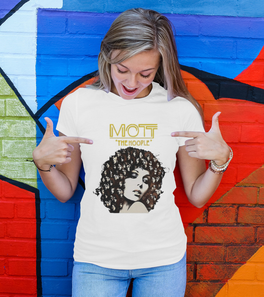 Mott The Hoople Iconic Hair Portrait With Faces T-Shirt