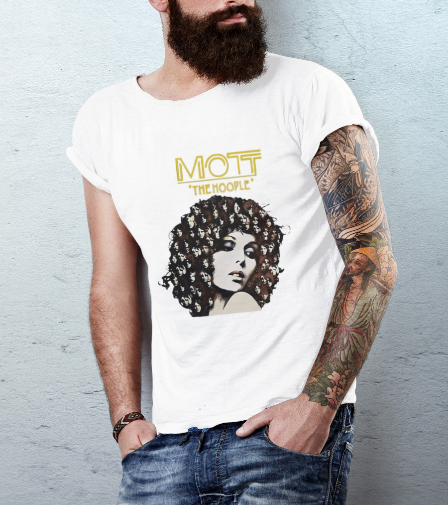 Mott The Hoople Iconic Hair Portrait With Faces T-Shirt