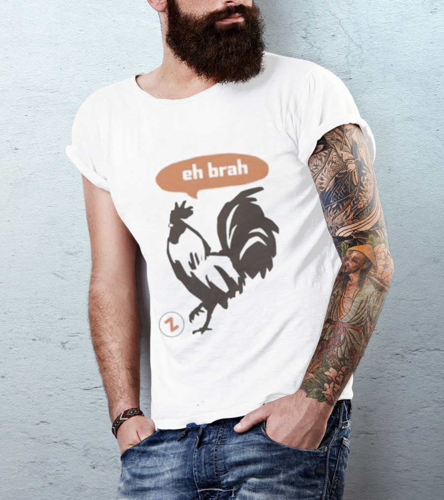 Zippys Eh Brah Rooster Speech Bubble T-Shirt