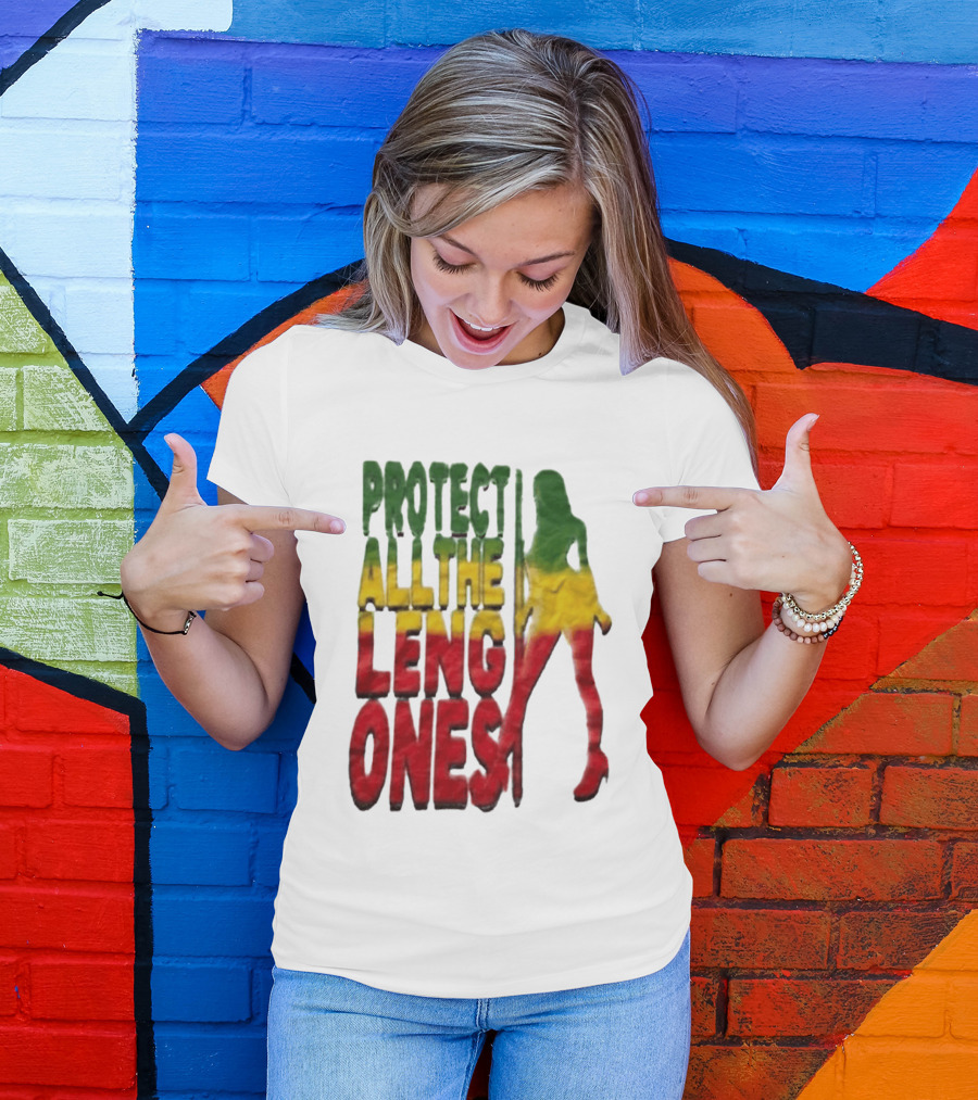 Protect All The Leng Ones Rasta T-Shirt