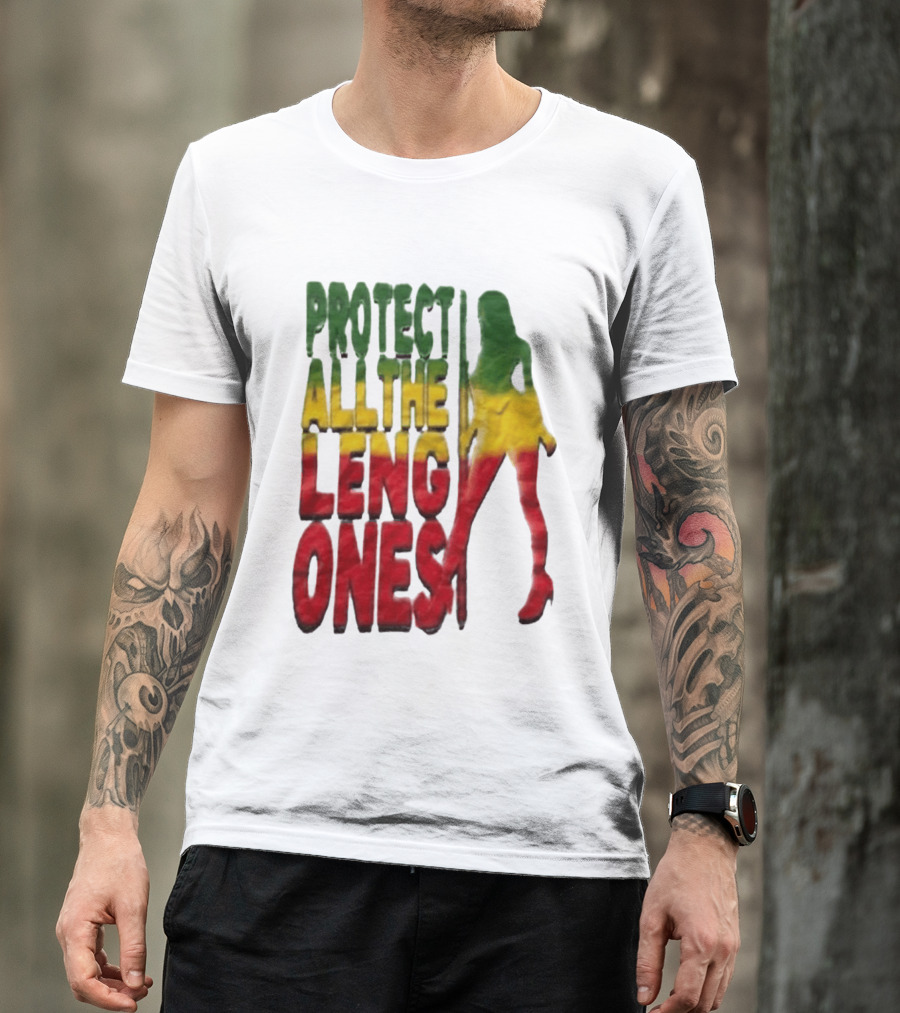 Protect All The Leng Ones Rasta T-Shirt