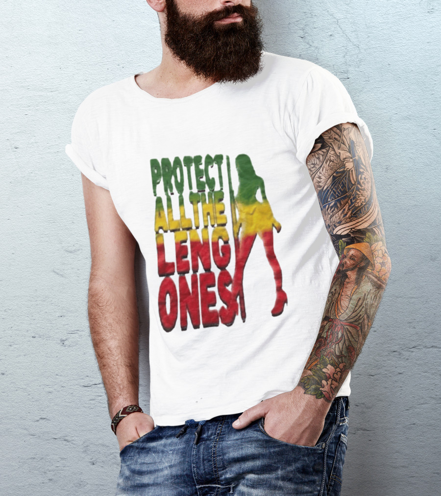 Protect All The Leng Ones Rasta T-Shirt
