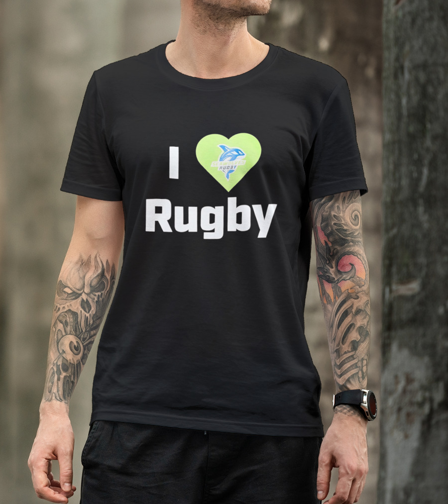 I Love Rugby Seattle Seawolves Heart T-Shirt