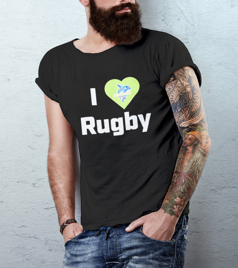 I Love Rugby Seattle Seawolves Heart T-Shirt