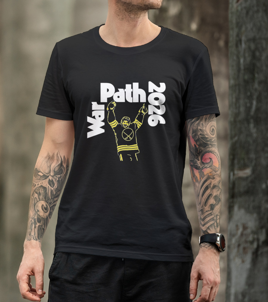 Buffalo Sabres War Path 2026 Hockey Player Celebration T-Shirt