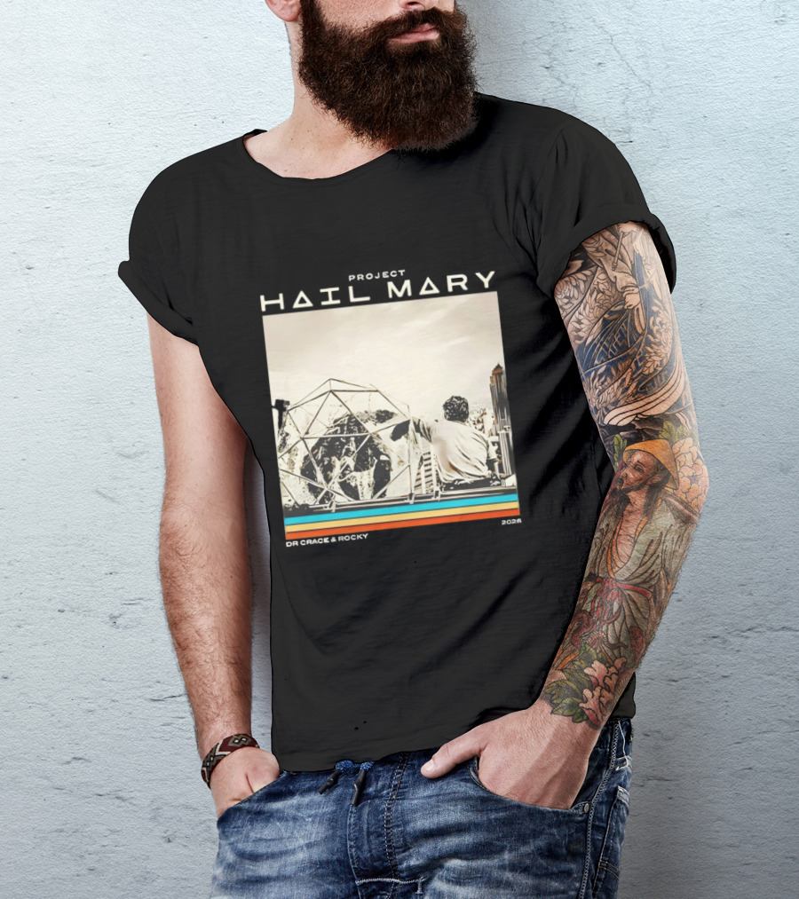 Hail Mary Geodesic Dome Space Scene T-Shirt