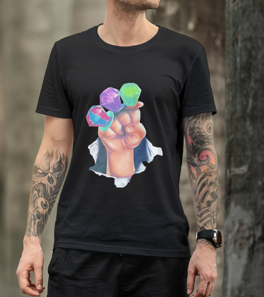 Ring Pop Candy Gemstone Fist Colorful Fun Accessory For Kids And Adults T-Shirt