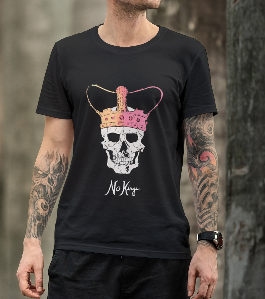Skull No Kings Horror Crown T-Shirt