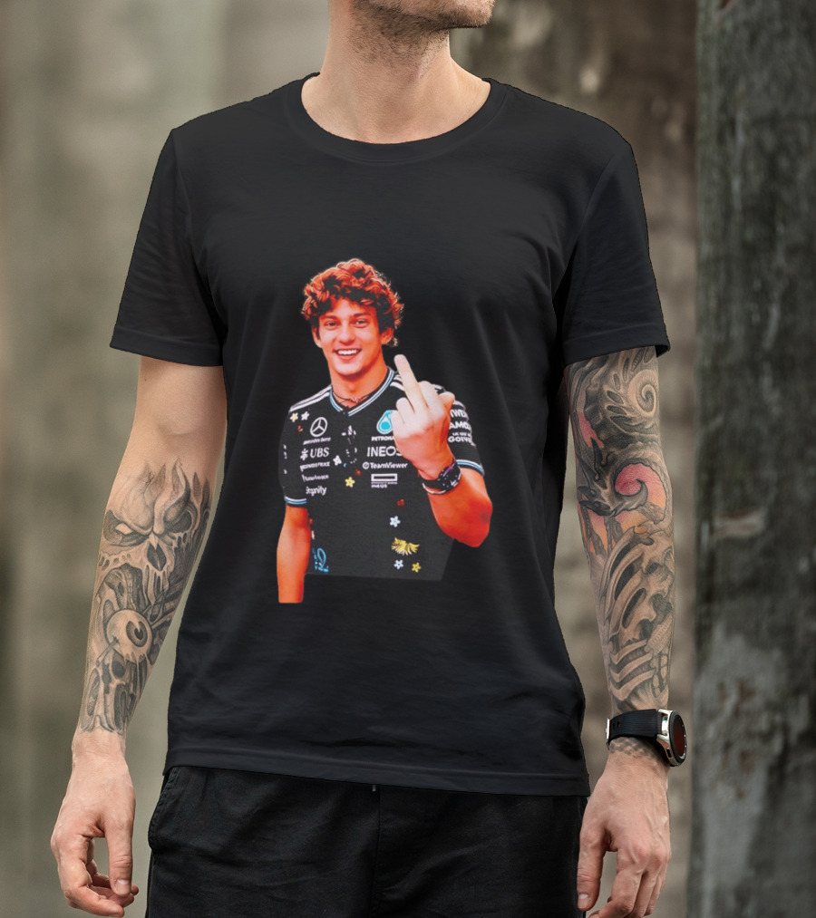 Kimi Antonelli F1 Racer Gesture Ineos Mercedes Team Viewer Racing T-Shirt