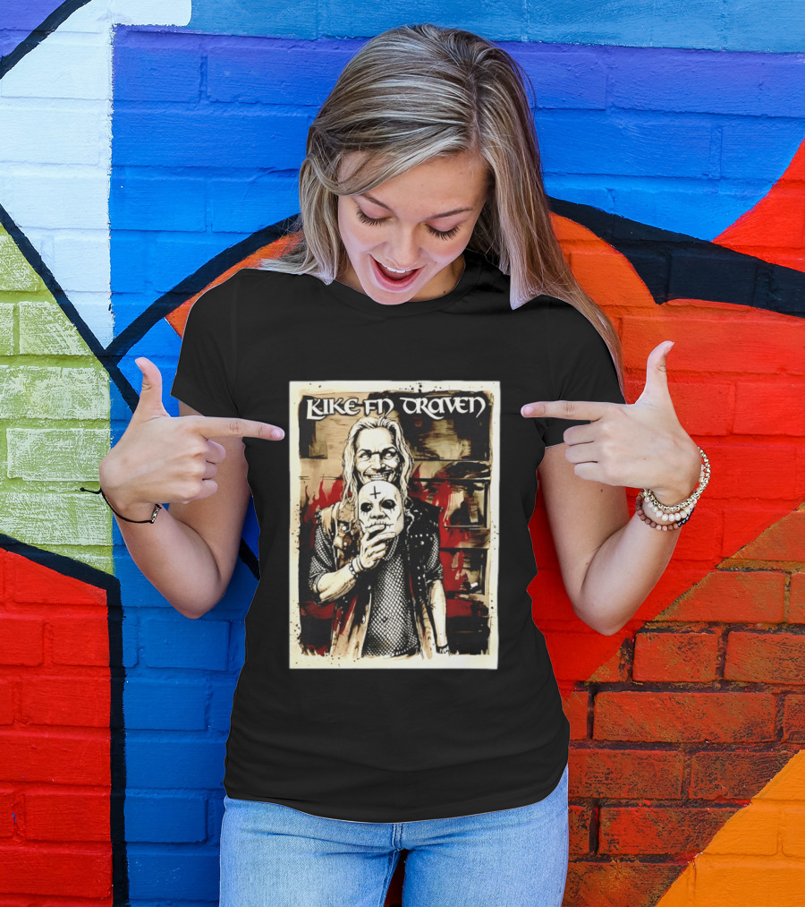 Luke F'N Draven Illustrated Skull Mask T-Shirt