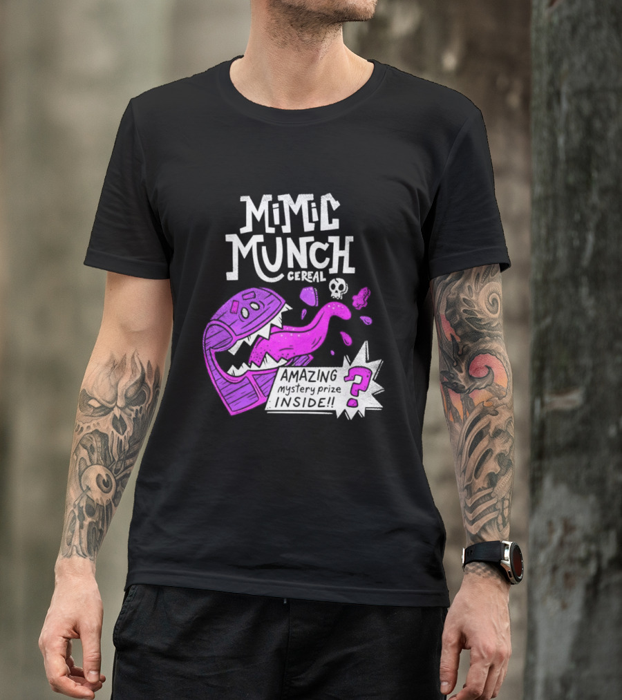 Mimic Munch Cereal Amazing Mystery Prize Inside Dungeons And Dragons T-Shirt