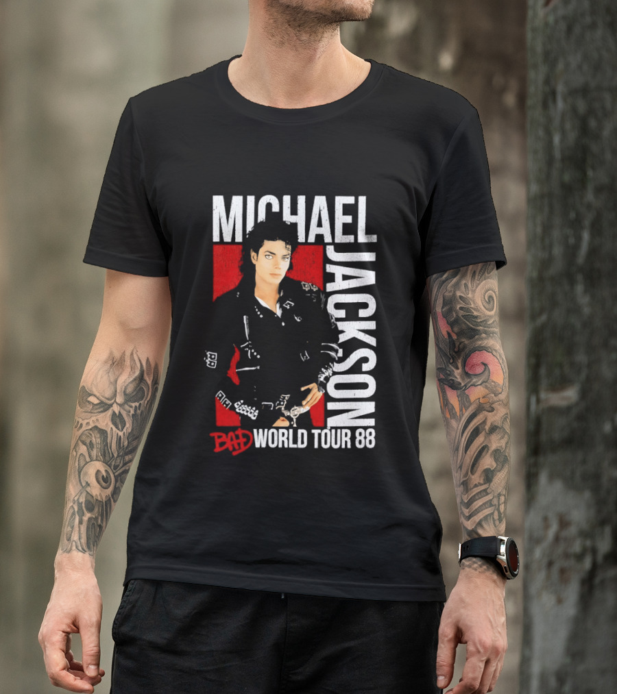 Michael Jackson Bad World Tour 1988 Live Concert Memorabilia T-Shirt
