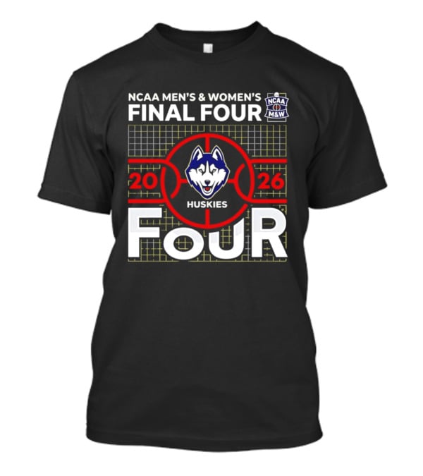 NCAA Men's & Women's Final Four 2026 Huskies Basketball T-Shirt
