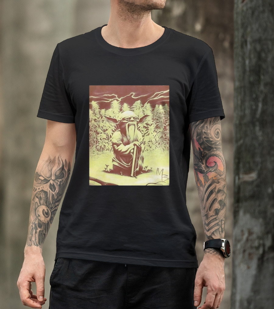 Yoda Star Wars Spliff Meme MZ T-Shirt