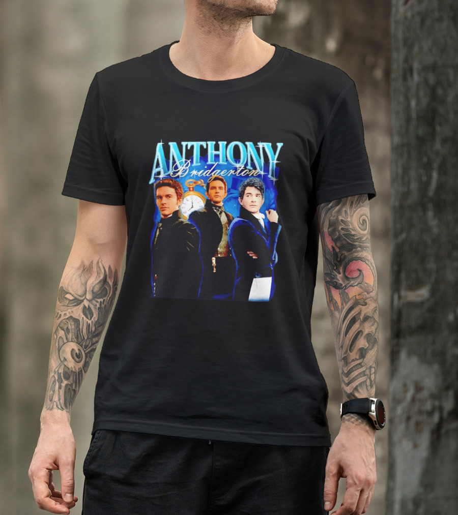 Anthony Bridgerton Netflix Series Character With T-Shirt